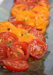 Marinated tomato salad