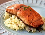molasses and soy glazed salmon is quick and easy to prepare