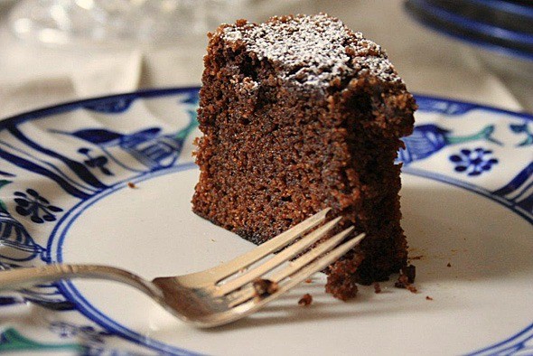 Gingerbread with coffee and chocolate