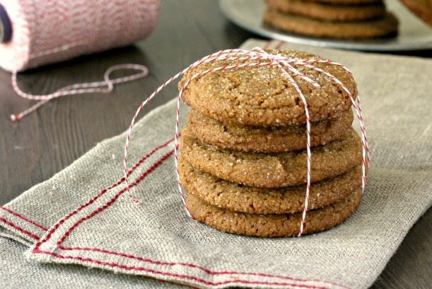 Giant ginger cookies are crunchy and chewy, the perfect crinkle top molasses cookie.