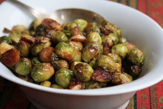Molasses roasted Brussels sprouts