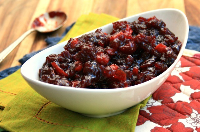 cranberry sauce with apple
