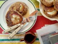 Apple oatmeal pancakes are wholesome and hearty