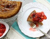 Sweet cornbread cake recipe with summer berries is extra moist and delicious.