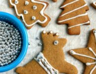 whole wheat gingerbread cut out cookies