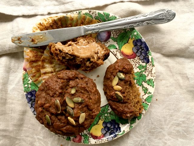 Apple cider pumpkin muffins are refined-sugar-free - sweetened only with molasses and maple syrup.