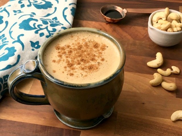 Thick & creamy cashew coffee recipe is a non-dairy treat