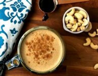 Thick & creamy cashew coffee recipe is a non-dairy treat