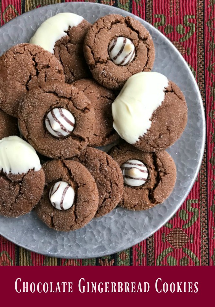 Chocolate gingerbread cookies 