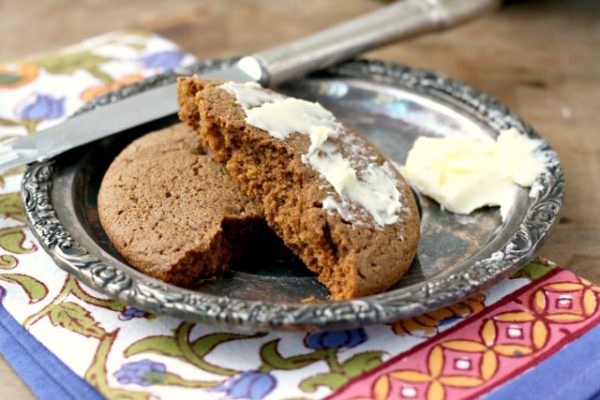 Cape Breton Molasses Biscuits with butter