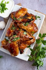 chicken wings with cilantro 