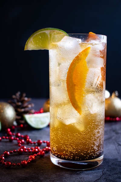 cocktail with lime and orange